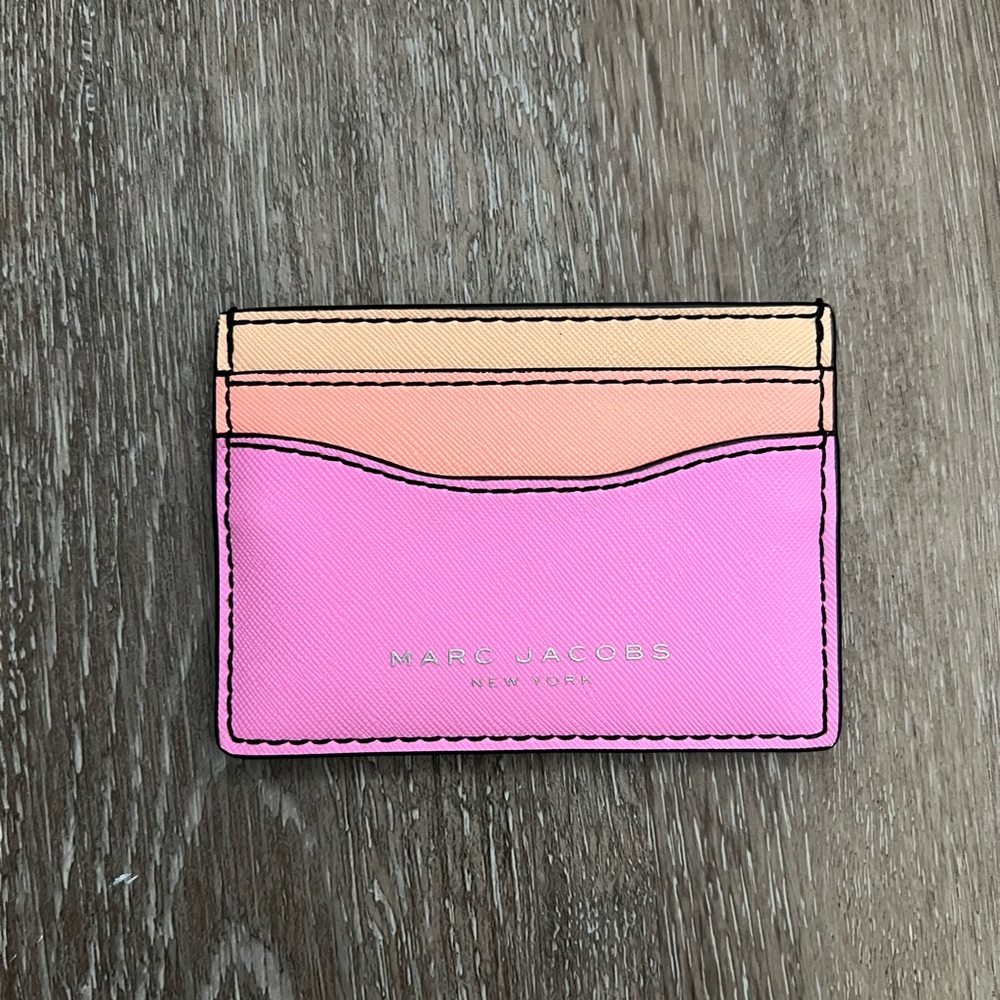 Marc Jacobs Pink and Peach Card Holder